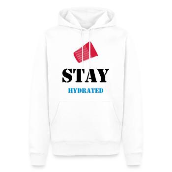 SÉJOUR HYDRATED - COUPE DE FÊTE - MUG PARTY - Sweat à capuche Premium bio Homme - blanc - Devant - Nico (187cm)
