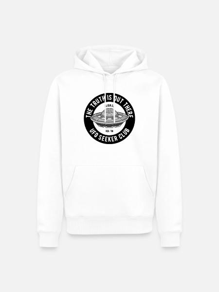 UFO Science Fiction - Men’s Premium Organic Hoodie - white