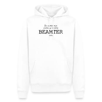 This is what a really cool official looks like. - Men’s Premium Organic Hoodie - white - Front - Nico (187cm)
