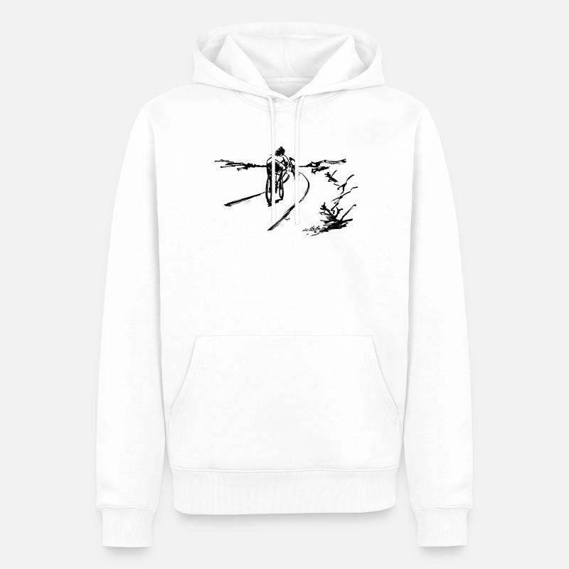 trip - Men’s Premium Organic Hoodie - white
