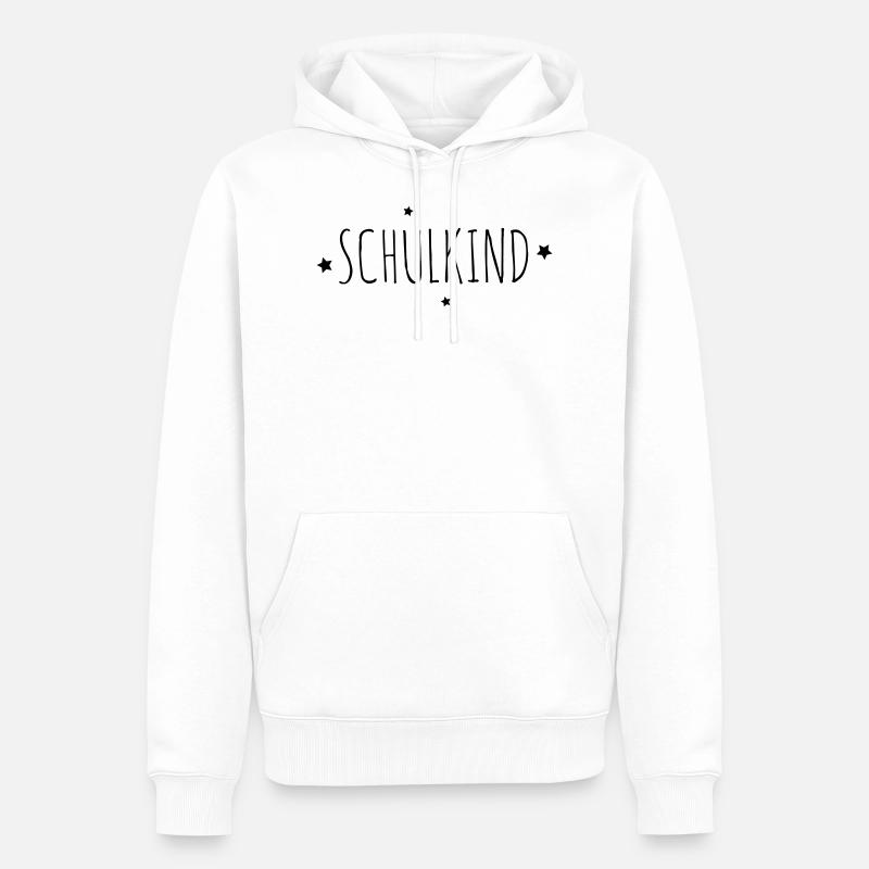 Schulkind Einschulung Geschenk - Männer Premium Bio Hoodie - Weiß