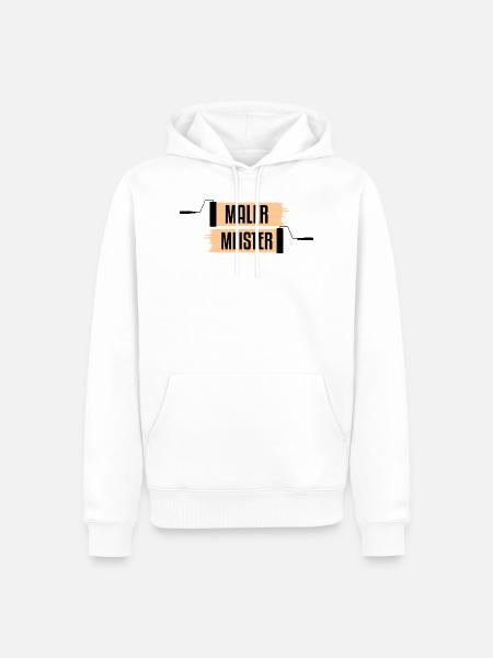 Malermeister - Männer Premium Bio Hoodie - Weiß
