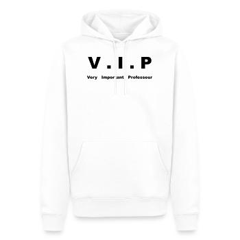 very important professeur - Sweat à capuche Premium bio Homme - blanc - Devant - Nico (187cm)