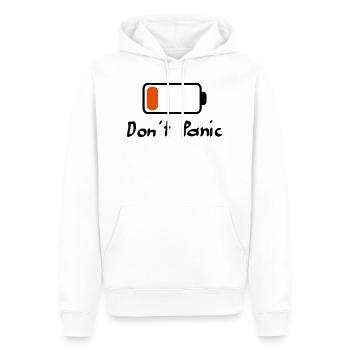 0017 Akku exp - Männer Premium Bio Hoodie - Weiß - Vorne - Nico (187cm)