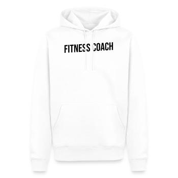 fitness coach blue and black - Men’s Premium Organic Hoodie - white - Front - Nico (187cm)