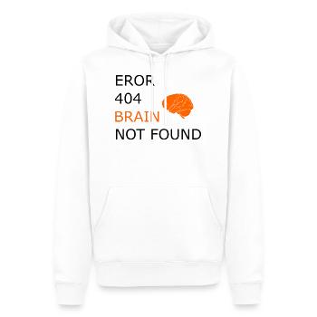 Eror 404, Lustiger Sprüch Cool Witzig Funny - Männer Premium Bio Hoodie - Weiß - Vorne - Nico (187cm)