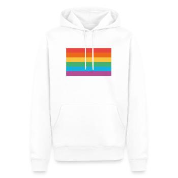 Pride Flag - Rainbow - Männer Premium Bio Hoodie - Weiß - Vorne - Nico (187cm)