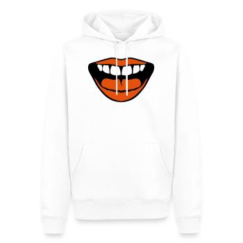 Mund vernas - Männer Premium Bio Hoodie - Weiß - Vorne - Nico (187cm)