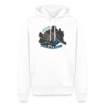 Simmering Wien 11 - Männer Premium Bio Hoodie - Weiß - Vorne - Nico (187cm)