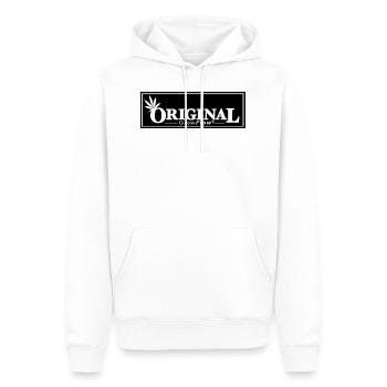 Original Grow Flow ®️ - Männer Premium Bio Hoodie - Weiß - Vorne - Nico (187cm)