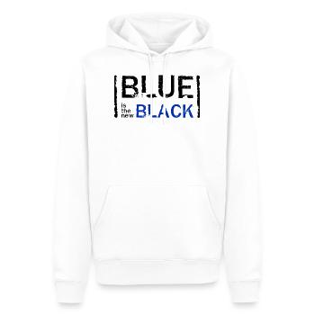BLUE is the new BLACK - Men’s Premium Organic Hoodie - white - Front - Nico (187cm)