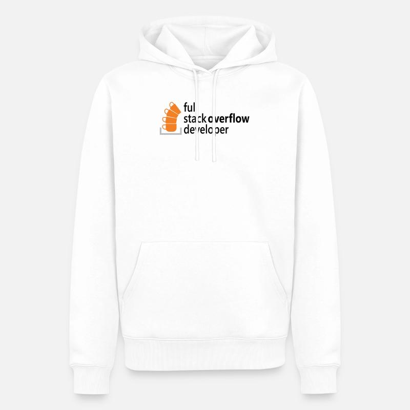 Full stack developer - Men’s Premium Organic Hoodie - white