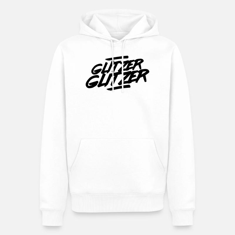 Glitter Glitter Bling Bling - Sweat à capuche Premium bio Homme - blanc