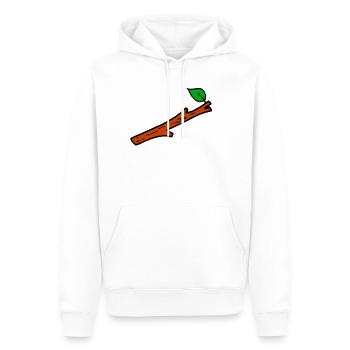 Bois Bois Bois Branche Bâton Nature Nature Nature Forêt - Sweat à capuche Premium bio Homme - blanc - Devant - Nico (187cm)