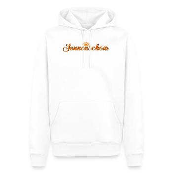 sonnenschein - Männer Premium Bio Hoodie - Weiß - Vorne - Nico (187cm)