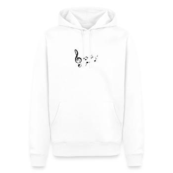 Musik - Männer Premium Bio Hoodie - Weiß - Vorne - Nico (187cm)