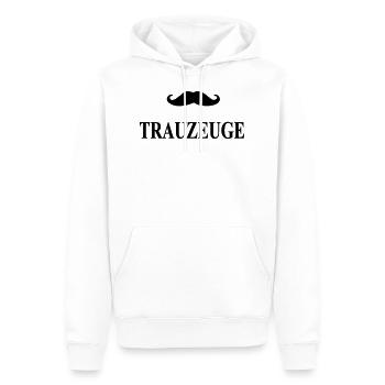 trauzeuge - Männer Premium Bio Hoodie - Weiß - Vorne - Nico (187cm)