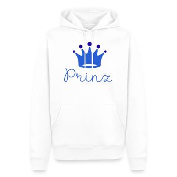 prinz ,baby, kleiner prinz, junge, schreibschrift - Männer Premium Bio Hoodie - Weiß - Vorne - Nico (187cm)