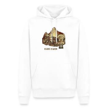 cite d or - Sweat à capuche Premium bio Homme - blanc - Devant - Nico (187cm)