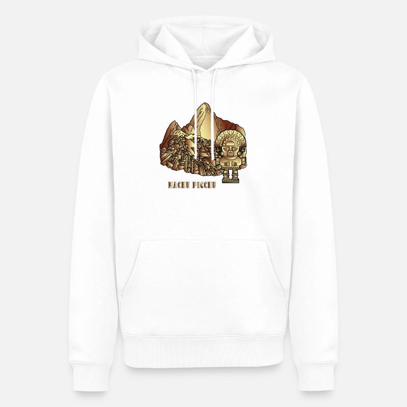 cite d or - Sweat à capuche Premium bio Homme - blanc