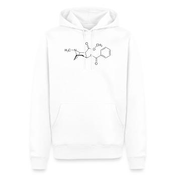 Cocaïne - Sweat à capuche Premium bio Homme - blanc - Devant - Nico (187cm)