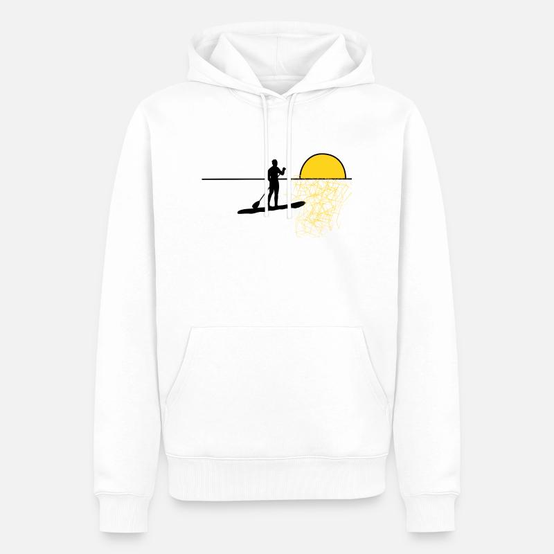 SUP - Männer Premium Bio Hoodie - Weiß