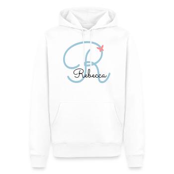 Rebecca Name Vorname - Männer Premium Bio Hoodie - Weiß - Vorne - Nico (187cm)