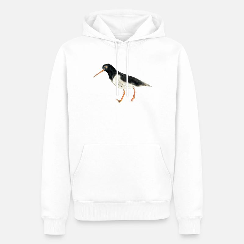 Austernfischer - Männer Premium Bio Hoodie - Weiß