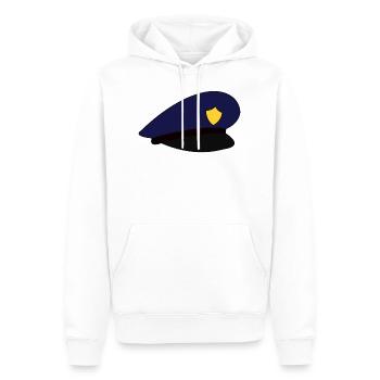 Polizeimütze Mütze Polizei - Männer Premium Bio Hoodie - Weiß - Vorne - Nico (187cm)