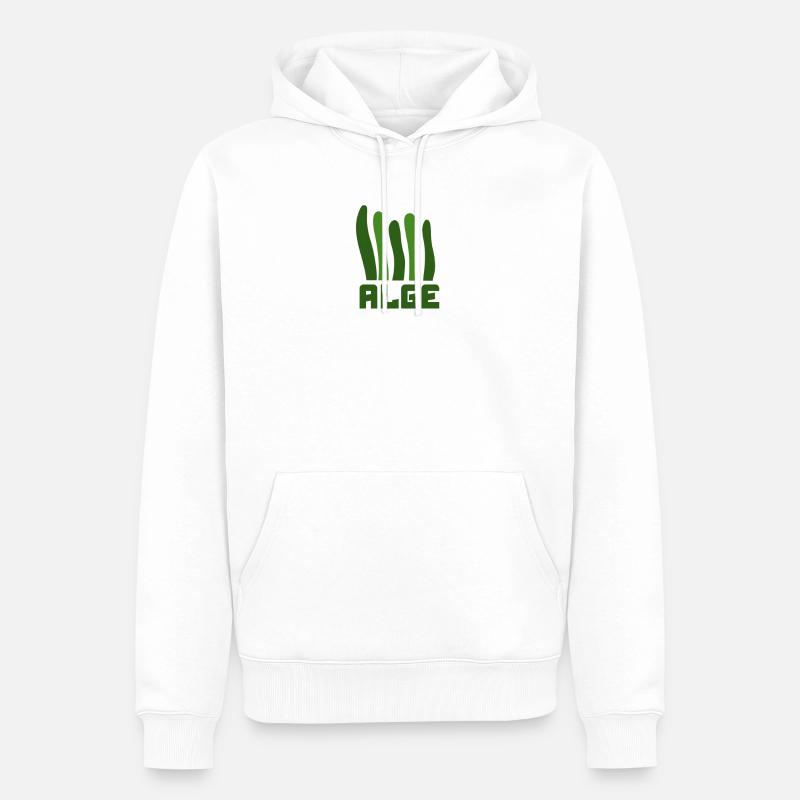 Algae Algae Algae - Men’s Premium Organic Hoodie - white