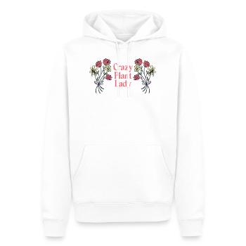 Crazy Plant Lady Plant Flowers Potted Plant Bouquet - Men’s Premium Organic Hoodie - white - Front - Nico (187cm)
