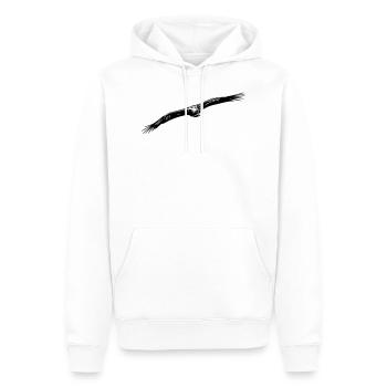 Eagle - Men’s Premium Organic Hoodie - white - Front - Nico (187cm)