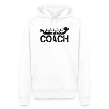 Drachenboot Trainer - Männer Premium Bio Hoodie - Weiß - Vorne - Nico (187cm)