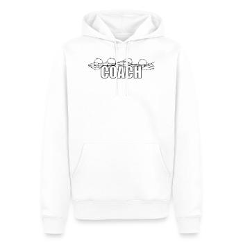 Coach - Sweat à capuche Premium bio Homme - blanc - Devant - Nico (187cm)