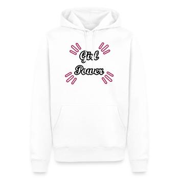 Girl Power for Women Power - Men’s Premium Organic Hoodie - white - Front - Nico (187cm)