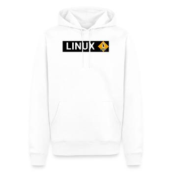 Chemise Linux - Sweat à capuche Premium bio Homme - blanc - Devant - Nico (187cm)