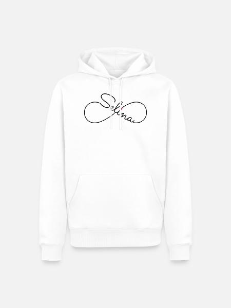 Selina surname first name - Men’s Premium Organic Hoodie - white