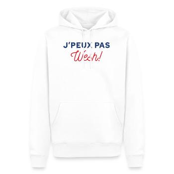 J'peux pas wesh - Sweat à capuche Premium bio Homme - blanc - Devant - Nico (187cm)