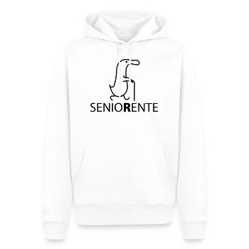 Senior Ente Rente - Männer Premium Bio Hoodie - Weiß - Vorne - Nico (187cm)
