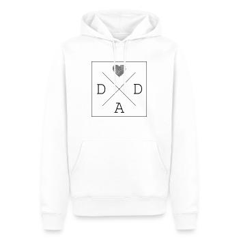 Dad Dad Daddy 2021 Birth Father's Day Gift - Men’s Premium Organic Hoodie - white - Front - Nico (187cm)