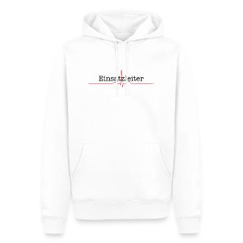 Einsatzleiter Rettungsdienst Feuerwehr EKG - Männer Premium Bio Hoodie - Weiß - Vorne - Nico (187cm)