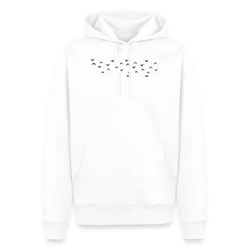 flock of birds - Men’s Premium Organic Hoodie - white - Front - Nico (187cm)