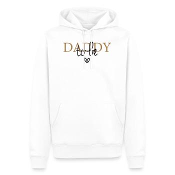 Papa à être - Sweat à capuche Premium bio Homme - blanc - Devant - Nico (187cm)