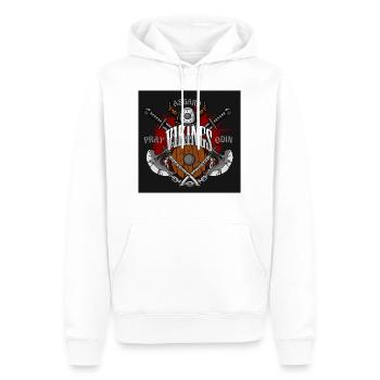 Asgard-Wikinger - Männer Premium Bio Hoodie - Weiß - Vorne - Nico (187cm)