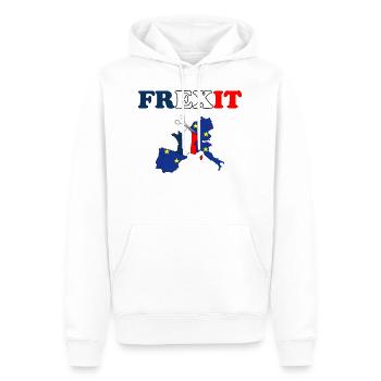 FREXIT europe france separation politique - Sweat à capuche Premium bio Homme - blanc - Devant - Nico (187cm)