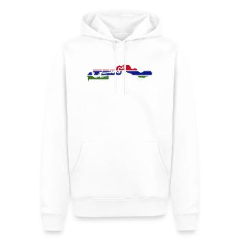 Gambia flag - Männer Premium Bio Hoodie - Weiß - Vorne - Nico (187cm)