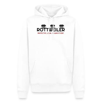 Ich liebe meinen Rottweiler, Rottweiler, Rottweiler Hund, - Männer Premium Bio Hoodie - Weiß - Vorne - Nico (187cm)