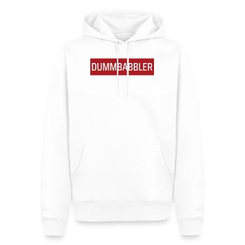 Pfälzisch Dummbabbler Pfälzer - Männer Premium Bio Hoodie - Weiß - Vorne - Nico (187cm)