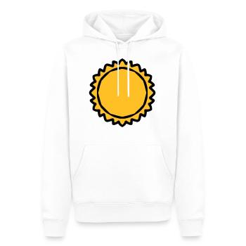 Thick big sun - Men’s Premium Organic Hoodie - white - Front - Nico (187cm)