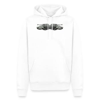Elephant - Men’s Premium Organic Hoodie - white - Front - Nico (187cm)